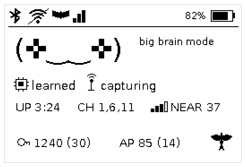 The e-ink face, live on the device — the whole point of the product’s charm, and the thing that shipped blank.