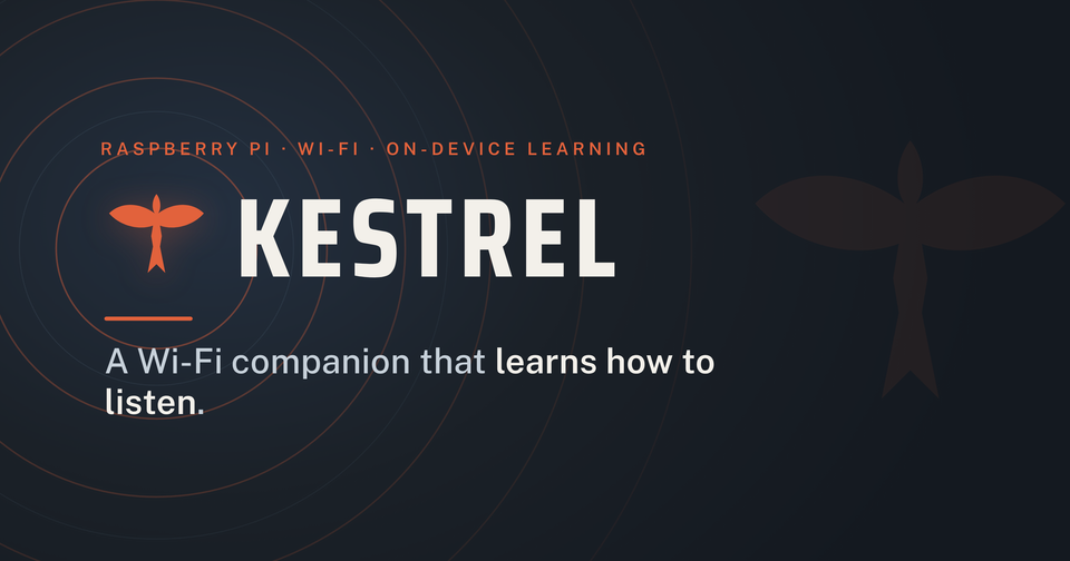 Meet Kestrel: a Wi-Fi companion that learns how to listen